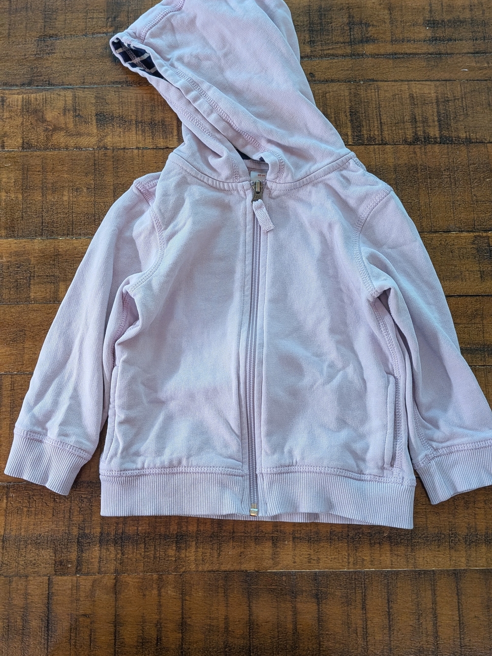 Hanna Andersson Pale Purple French Terry Zip-Up Hoodie for Kids 3T, 90